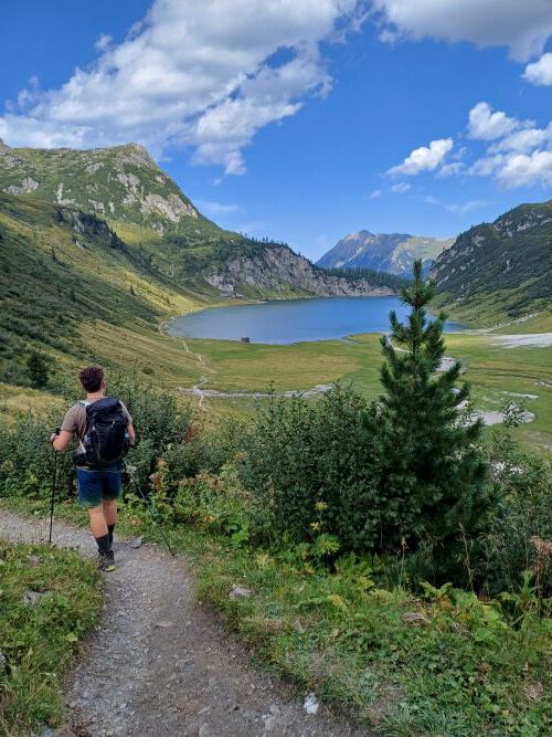 Hiking in the mountains